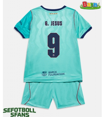Barcelona Gabriel Jesus #9 Tredjeställ Barn 2026-27 Kortärmad (+ Korta byxor)